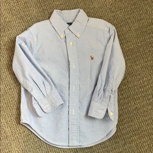 Boys Ralph Lauren Blue Button Down Shirt